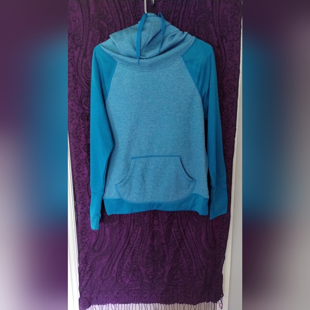 Blue Duo Dry Champion Pullover Hoodie Size M